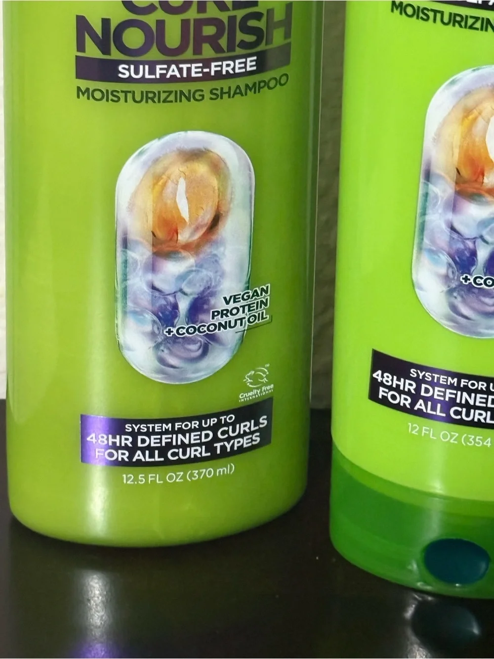 Garnier Fructis Curl Nourish Shampoo & Conditioner - Bright Lime Green